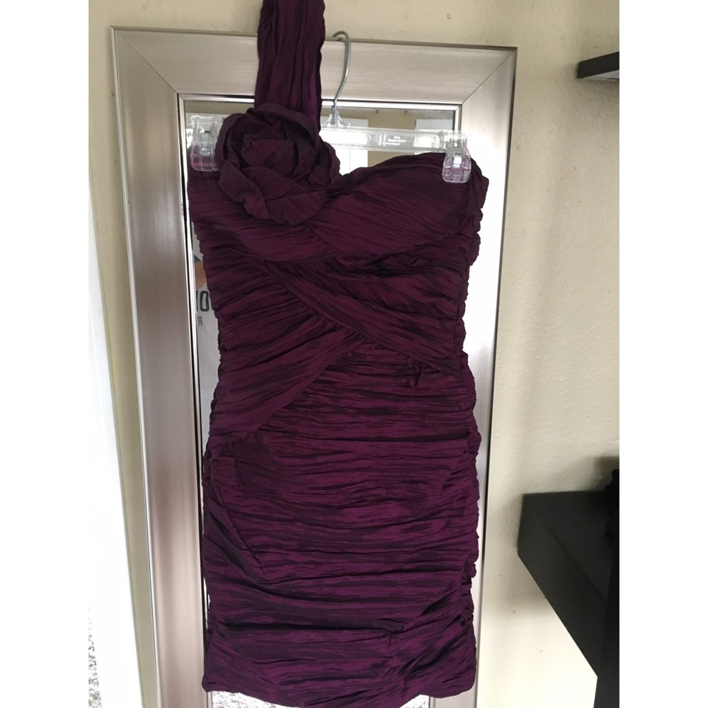 Purple formal bodycon dress